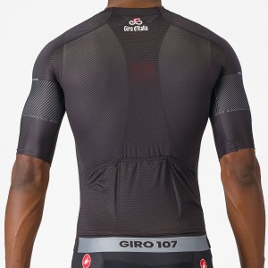 Heren Fietskleding Zwart Giro d'Italia 2024 koersshirt