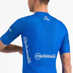 Heren Fietskleding Blauwe Trui Giro d'Italia 2024 Classificatie