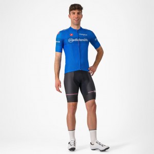 Heren Fietskleding Blauwe Trui Giro d'Italia 2024 Classificatie