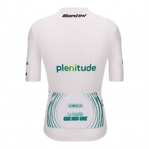 Heren Fietskleding Vuelta Espana witte trui 2024