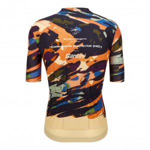 Heren Fietskleding Santini Vuelta Espana 2024 Jersey-Cuitu Negru