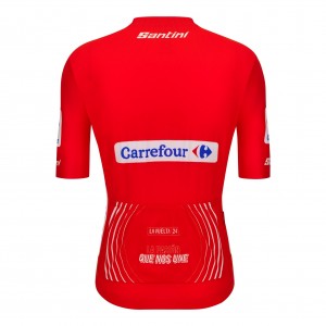 Heren Fietskleding Santini Vuelta Espana Rode Jersey 2024