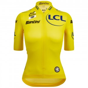 Dames Fietskleding Gele dames Tour de France 2024