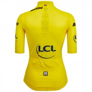 Dames Fietskleding Gele dames Tour de France 2024