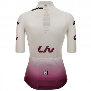 Dames Fietskleding Wit dames T-shirt Tour de France 2024