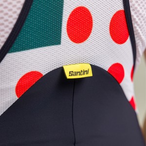 Heren Fietskleding Santini Tour de France 2024 koersbroek - Combo