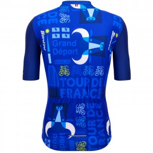 Heren Fietskleding Santini Tour de France 2024 trui - Turijn