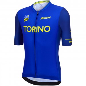 Heren Fietskleding Santini Tour de France 2024 trui - Turijn