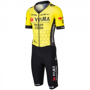 Heren Fietskleding Agu Team Visma Lease a Bike 2024 Bodysuit