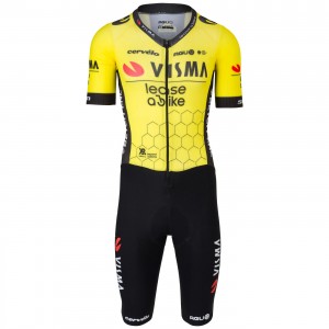 Heren Fietskleding Agu Team Visma Lease a Bike 2024 Bodysuit