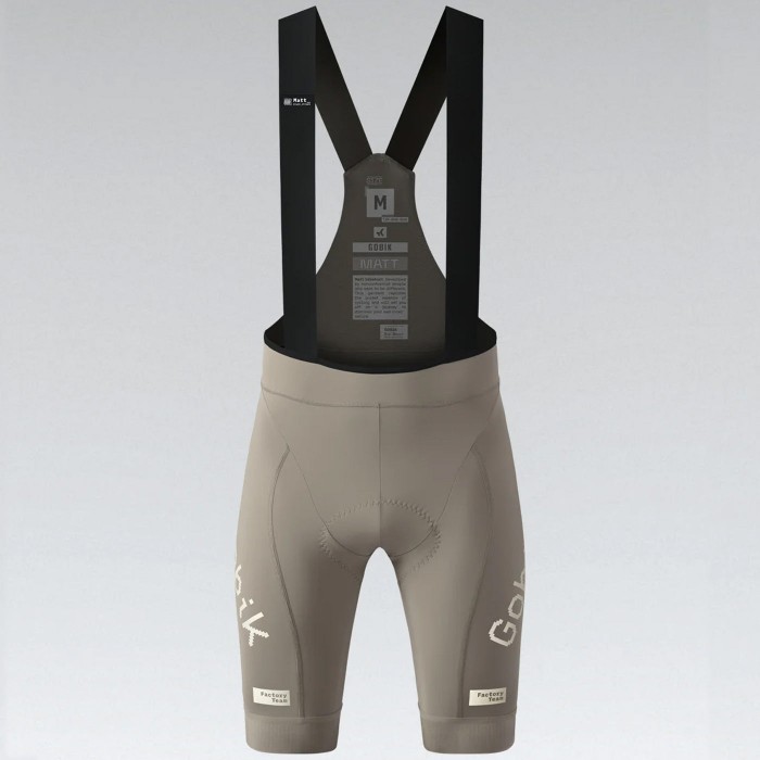 Heren Fietskleding Gobik Factory Team 2024 Matt Solid 2.0 koersbroek
