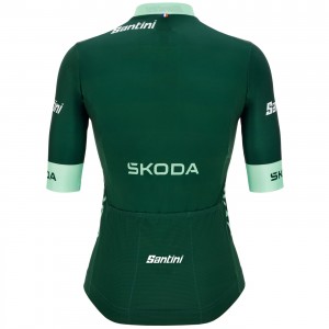 T-shirt Tour de France 2024 fanlijn dames Groene trui