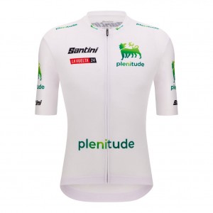 Heren Fietskleding Vuelta Espana witte trui 2024