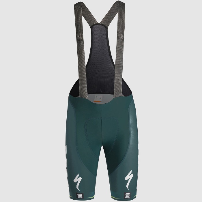 Salopette Sportful Bora Hansgrohe 2024 Pro Classic koersbroek voor heren - Groen