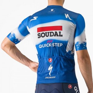 Heren Fietskleding Castelli Soudal Quick-Step 2024 Competizione 3 Belgisch kampioenstrui
