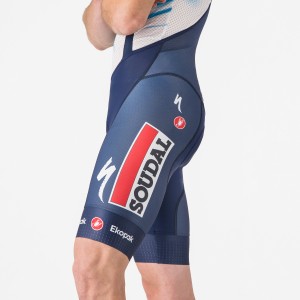 Heren Fietskleding Castelli Soudal Quick-Step 2024 Competizione korte koersbroek met bretels