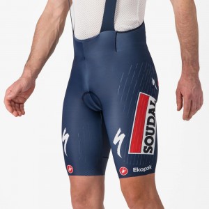 Heren Fietskleding Castelli Soudal Quick-Step 2025 Free Aero Race S Bib Tights