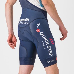 Heren Fietskleding Castelli Soudal Quick-Step 2024 Competizione korte koersbroek met bretels