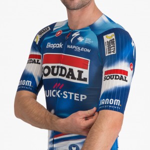 Heren Fietskleding Castelli Soudal Quick-Step 2025 Aero Race 8S Shirt