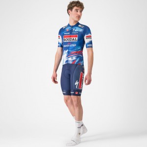 Heren Fietskleding Castelli Soudal Quick-Step 2024 Competizione korte koersbroek met bretels