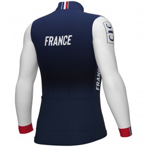 Heren Fietskleding Ale Frans nationaal elftal 2025 shirt met lange mouwen
