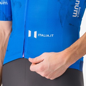 Heren Fietskleding Blauwe Giro d'Italia 2025 Race 8S Shirt