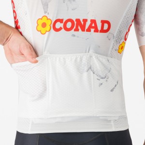 Heren Fietskleding Wit Giro d'Italia 2025 Competizione 3-shirt