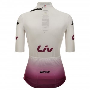 Dames Fietskleding Wit damesshirt Tour de France 2025 Fan Line