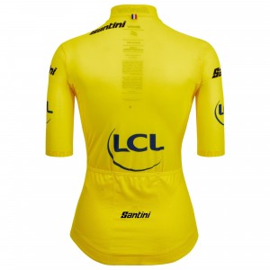 Dames Gele Tour de France 2025 Fan Line Trui