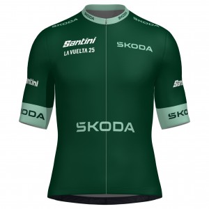 Heren Santini Vuelta Espana 2025 Groene Trui