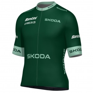 Heren Santini Vuelta Espana 2025 Groene Trui