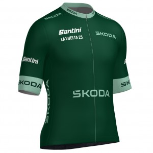 Heren Santini Vuelta Espana 2025 Groene Trui