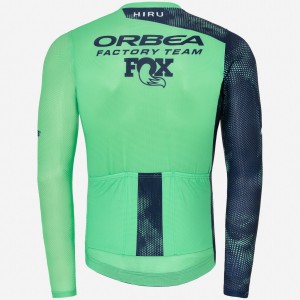 Heren Fietskleding Hiru Orbea Factory Team 2025 Lab Aero trui met lange mouwen