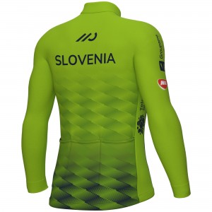 Heren Fietskleding Ale Sloveens nationaal elftal 2025 shirt met lange mouwen