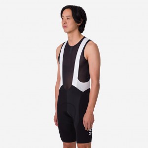 Heren Rapha Pro Team 3 koersbroek - Zwart en wit