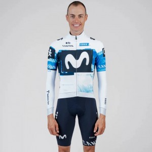Heren Fietskleding Gobik Movistar 2025 Hyder trui met lange mouwen