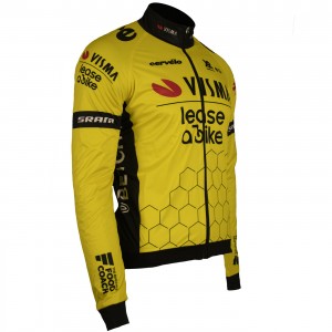 Heren Fietskleding Team Visma Lease a Bike 2025 Premium Polartec Jack