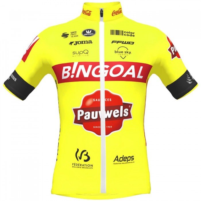 Bingoal Pauwels Sauces WB 2022 korte mouw wielershirt professioneel wielerteam
