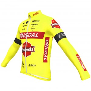 Bingoal Pauwels Sauces WB 2022 wielershirt met lange mouwen professioneel wielerteam