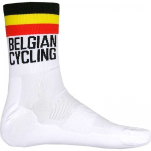BELGIË 2022 fietssokken wit nationale wielerploeg