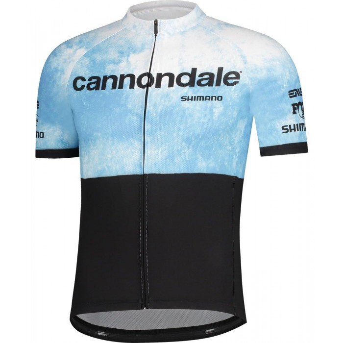 Cannondale FACTORY RACING 2022 Limited Edition korte mouw wielershirt zwart/blauw professioneel wielerteam