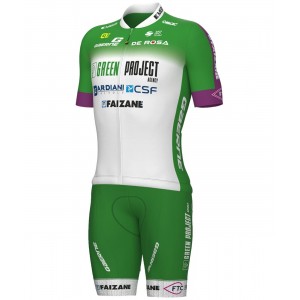 Green Project-Bardiani Csf-Faizane' 2023 set (jersey lange rits+broek)-ALE professionele wielerploeg