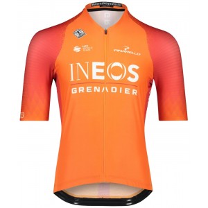 INEOS GRENADIERS 2022 trainingseditie ICON wielershirt met korte mouwen (lange ritssluiting) professioneel wielerteam