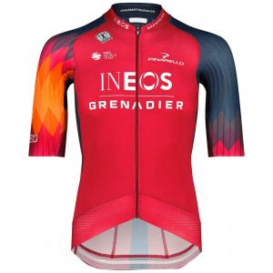 INEOS GRENADIERS 2023 EPIC RACE wielershirt met korte mouwen (lange ritssluiting) professioneel wielerteam