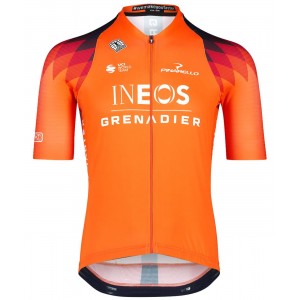 INEOS GRENADIERS 2023 trainingseditie ICON wielershirt met korte mouwen (lange ritssluiting) professioneel wielerteam