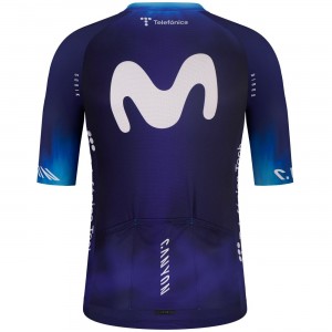 MOVISTAR 2023 wielershirt met lange mouwen professioneel wielerteam