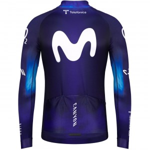 MOVISTAR 2023 wielershirt met lange mouwen professioneel wielerteam