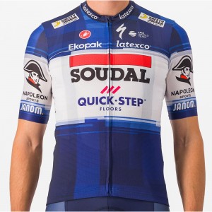 Soudal Quick-Step 2023 Set (Cometizione wielertrui + Competizione koersbroek) professionele wielerploeg