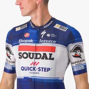 Soudal Quick-Step 2023 Set (Cometizione wielertrui + Competizione koersbroek) professionele wielerploeg