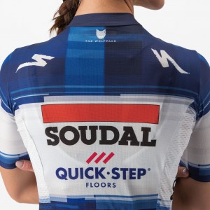 Soudal Quick-Step 2023 Competizione dames wielershirt met korte mouwen professioneel wielerteam